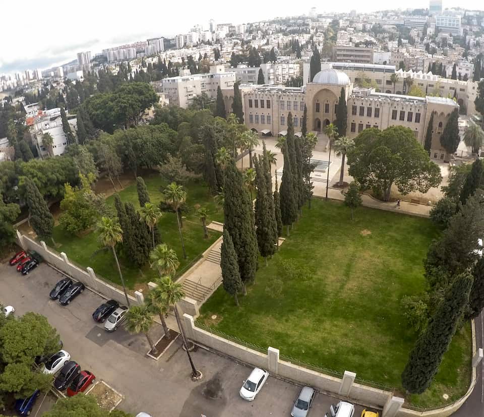 earial photo of madatech north garden and building